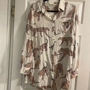 CUPSHE cheetah cover up